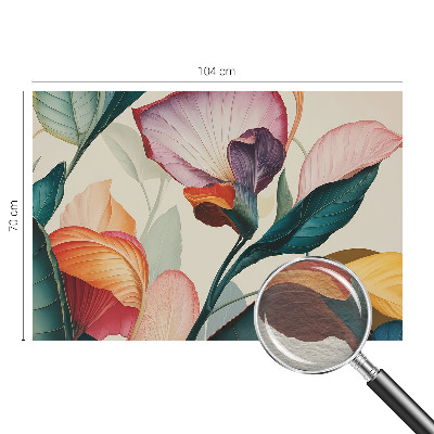 Papier peint panoramique chambre adulte Farebné kvety