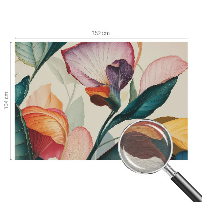 Papier peint panoramique chambre adulte Farebné kvety