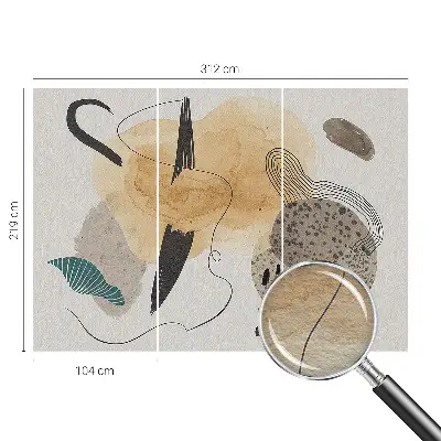 Papier peint photo grand format pour le mur Composition abstraite