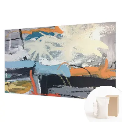 Papier peint photo sur tissu non tissé abstraction colorée