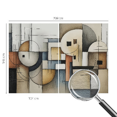 Papier peint panoramique haut de gamme Geometrická harmónia