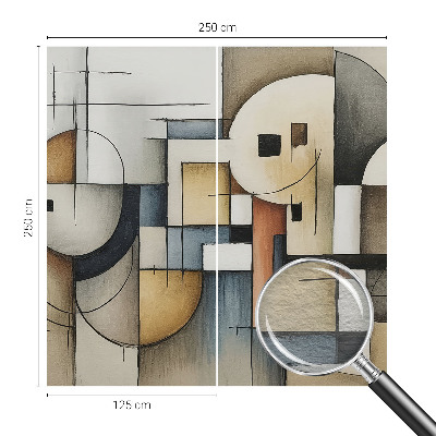 Papier peint panoramique haut de gamme Geometrická harmónia