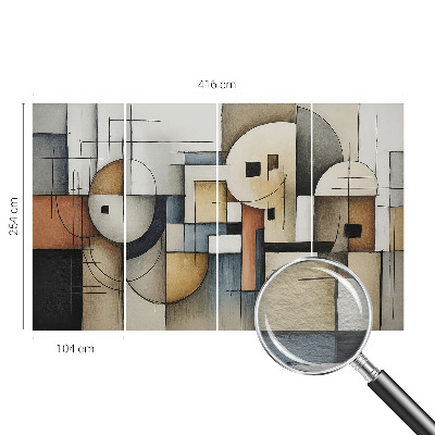 Papier peint panoramique haut de gamme Geometrická harmónia