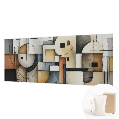 Papier peint panoramique haut de gamme avec un motif de géométrie harmonieuse
