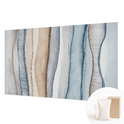 Papier peint panoramique moderne zébré d'un motif abstrait