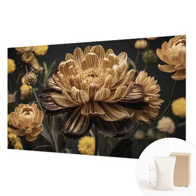 Papier peint photo imprimé sur tissu non tissé élégance florale