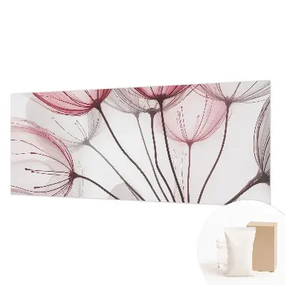 Papier peint photo sur tissu non tissé silhouettes florales