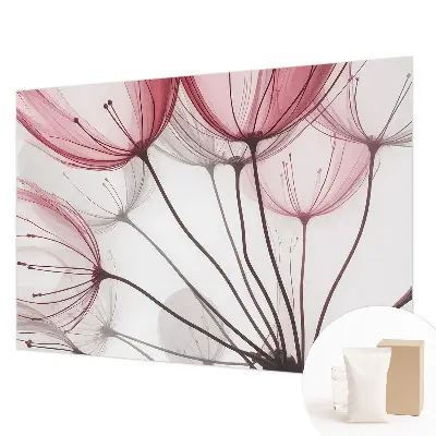 Papier peint photo sur tissu non tissé silhouettes florales