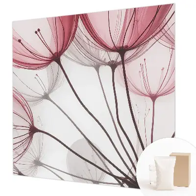 Papier peint photo sur tissu non tissé silhouettes florales