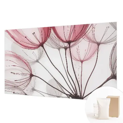 Papier peint photo sur tissu non tissé silhouettes florales