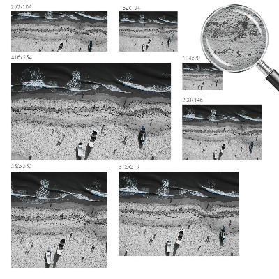Papier peint panoramique facile à poser avec un motif de plage pour décorer une pièce
