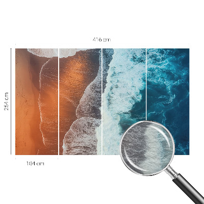 Papier peint panoramique intissé moderne avec le motif « Morská symbióza »