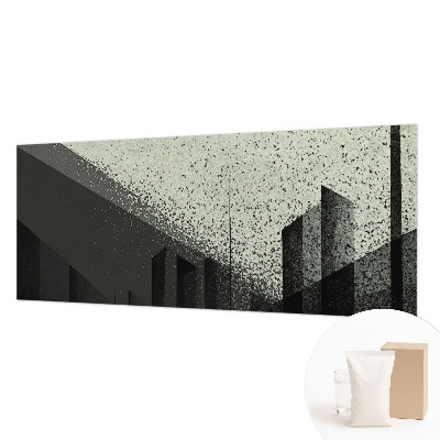 Papier peint photographique avec un motif géométrique inspiré de la ville