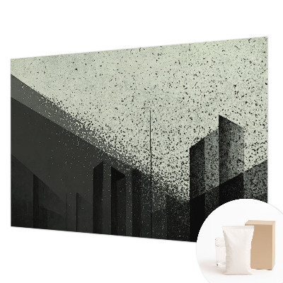 Papier peint photographique avec un motif géométrique inspiré de la ville