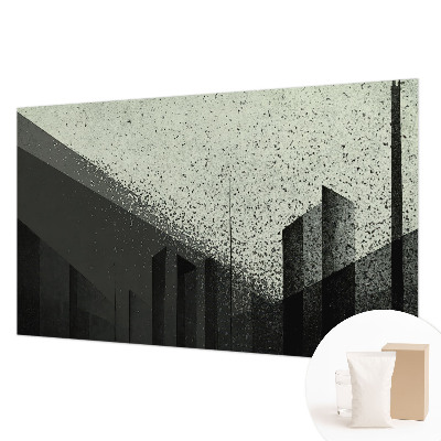 Papier peint photographique avec un motif géométrique inspiré de la ville