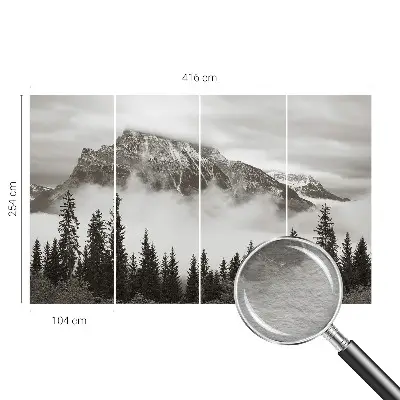 Papier peint photo sur tissu non tissé paysage de montagne