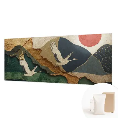Papier peint photographique sur tissu non tissé Grues de l'Est