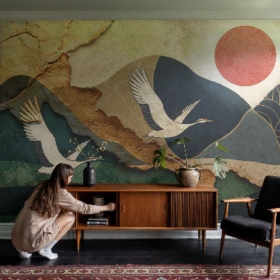 Décoration murale panoramique intissé Žeriavy z východu