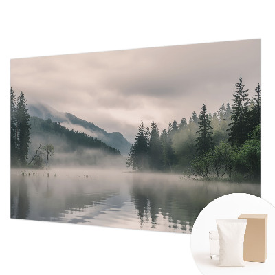 Poster mural panoramique avec un lac atmosphérique