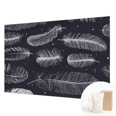 Papier peint photo grand format pour le mur Plumes subtiles