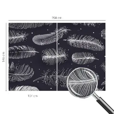 Papier peint photo grand format pour le mur Plumes subtiles