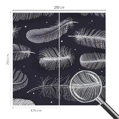 Papier peint photo grand format pour le mur Plumes subtiles