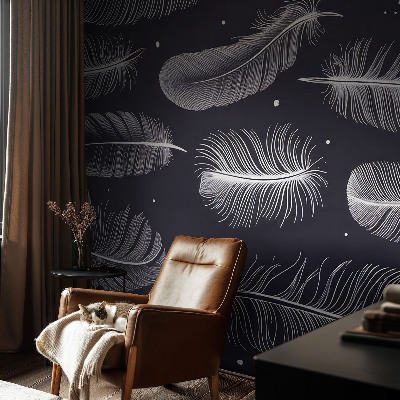 Papier peint chambre moderne Jemné pierka