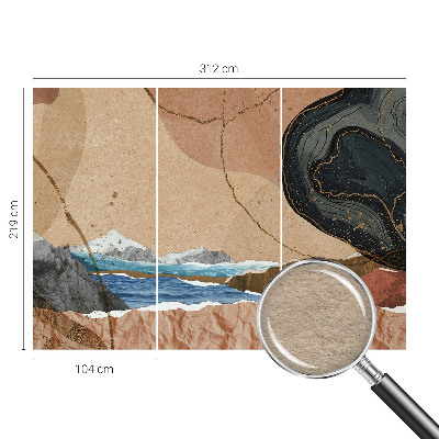 Tapisserie panoramique Abstraktná krajina