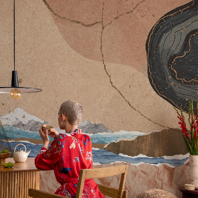 Tapisserie panoramique Abstraktná krajina