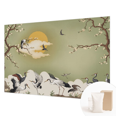 Papier peint panoramique sur mesure zénith de la nature élégante adapté sur mesure