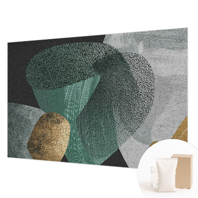Papier peint panoramique tendance avec un motif géométrique abstrait