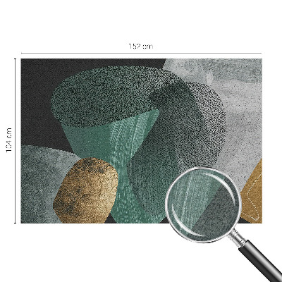 Papier peint panoramique tendance avec un motif géométrique abstrait