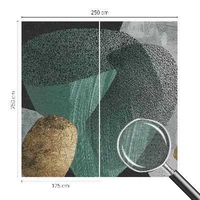 Papier peint photo imprimé sur tissu non tissé Géométrie abstraite