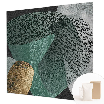 Papier peint panoramique tendance avec un motif géométrique abstrait