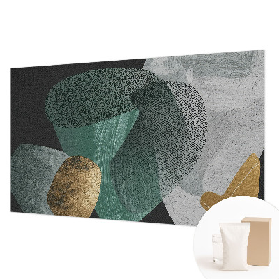 Papier peint panoramique tendance avec un motif géométrique abstrait