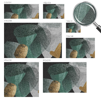 Papier peint panoramique tendance Abstraktná geometria