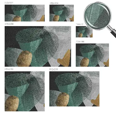 Papier peint photo imprimé sur tissu non tissé Géométrie abstraite