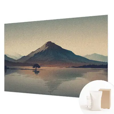 Papier peint intissé imprimé paysage de montagne