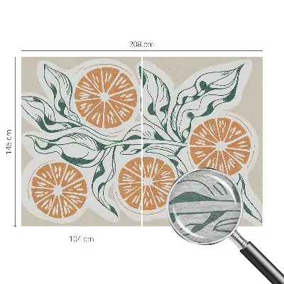 Papier peint photographique sur tissu non tissé Modèles de fruits