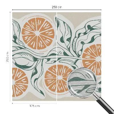 Papier peint photographique sur tissu non tissé Modèles de fruits