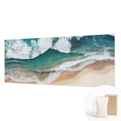 Papier peint panoramique facile à poser avec un motif de vagues marines