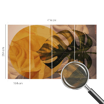 Tapisserie murale Abstraktné listy