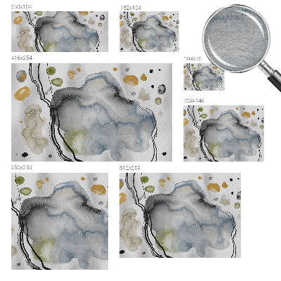 Décoration murale panoramique intissé avec un motif d'aquarelle abstraite