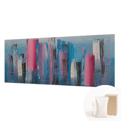 Papier peint chambre moderne avec des bandes abstraites