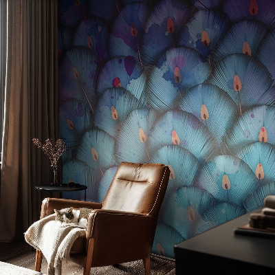 Papier peint salon moderne Farebné perie
