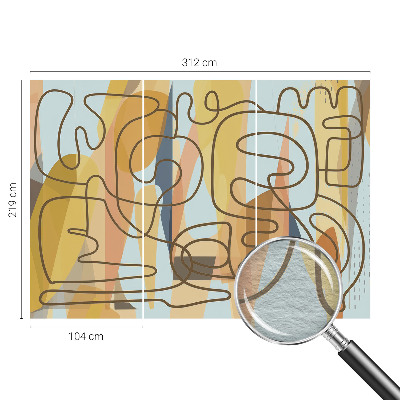 Papier peint panoramique Abstraktné tvary