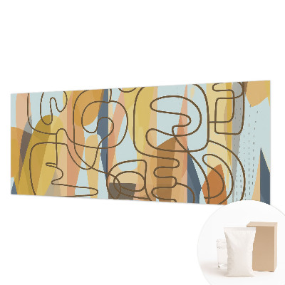 Papier peint panoramique avec des formes abstraites