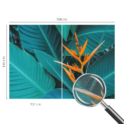 Papier peint panoramique intissé Listnaté kvety