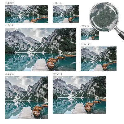 Papier peint photo grand format pour le mur Panorama montagneux