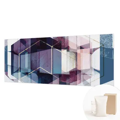 Papier peint photo imprimé sur tissu non tissé cubes géométriques